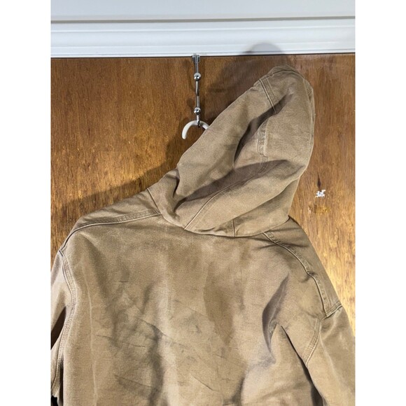 Vintage Carhartt J130 CML Quilt Lined Distressed Brown Canvas Jacket Large Tall - Picture 10 of 12